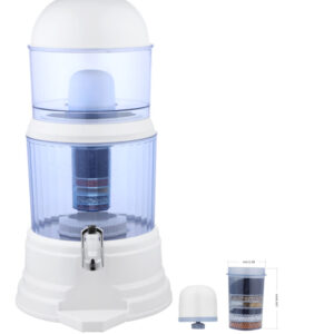 16L Bench-Top 8 Stage Water Purifier Dispenser with Replacement Ceramic Filter and Carbon Cartridge